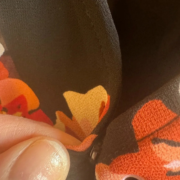 Madewell Floral Wrap Shirt Tie Front Sz L - Picture 4 of 10